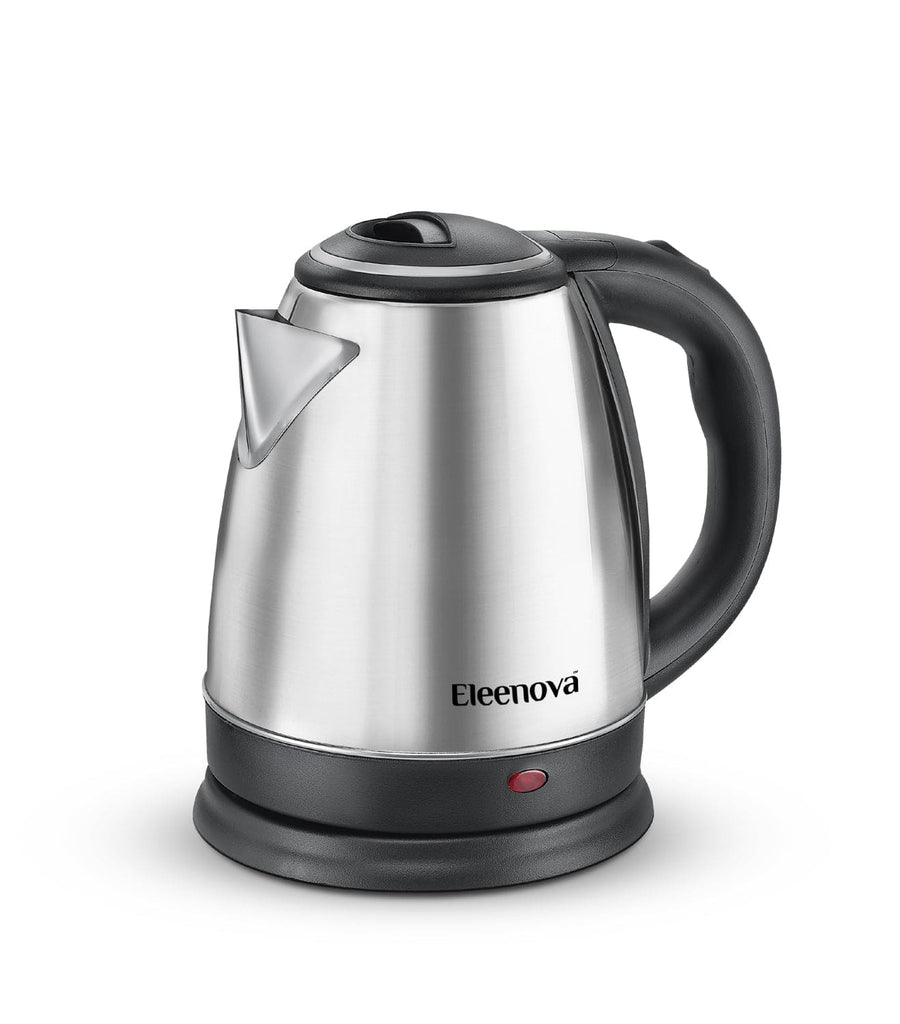 Eleenova Optima 1.5L Electric Kettle 1500W | Stainless Steel Body | Concealed Heating Element | Stainless Steel Lid | Auto Cut-Off | 360° Swivel Base | Cool Touch Handle & Lid | 1 Year Warranty
