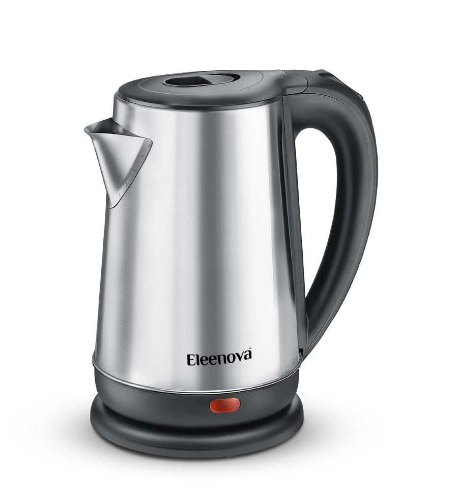 Eleenova Optima 1.7L Electric Kettle 1500W | Stainless Steel Body | Concealed Heating Element | Stainless Steel Lid | Auto Cut-Off | 360° Swivel Base | Cool Touch Handle & Lid | 1 Year Warranty