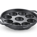 Eleenova Shakti Cast Iron Cookware - Appapatra 9 Pits 20 cm