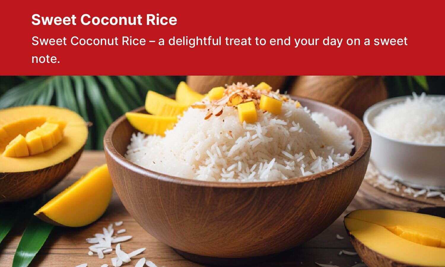 Rice Cooker Recipes - Sweet Coconut Rice