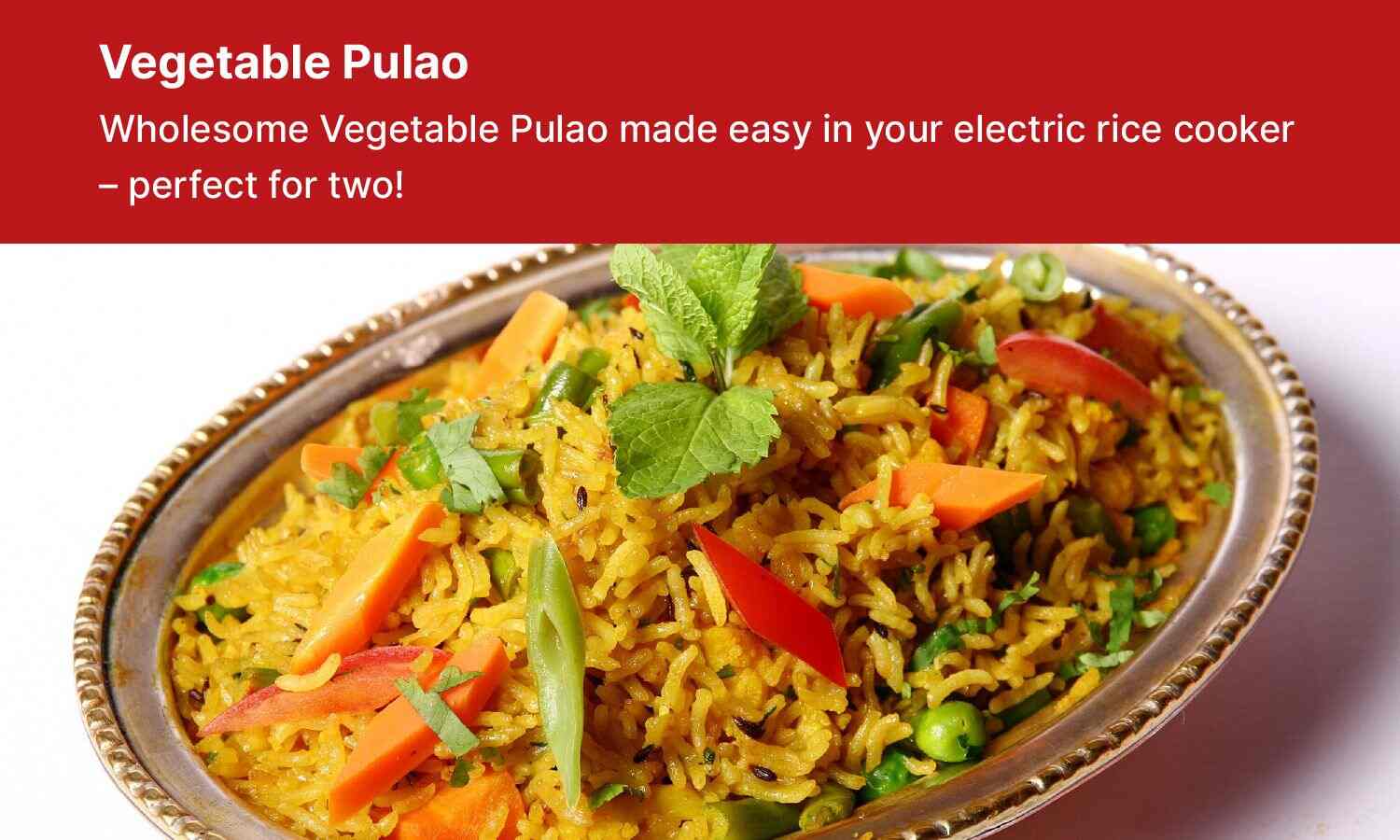 Rice Cooker Recipes - Vegetable Pulao