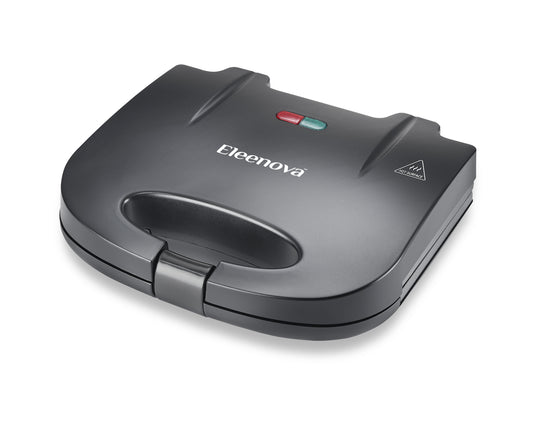 Eleenova Supreme Sandwich Maker 800W | Non-Stick Coating | Sturdy Die-Cast Aluminium Plate | Automatic Temperature Cut-Off | Heat-Resistant Bakelite Body | Power Indicator | Attractive Design | 1 Year Warranty
