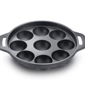 Eleenova Shakti Cast Iron Cookware - Appapatra 9 Pits 20 cm