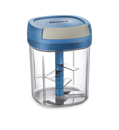 Eleenova Veggie Chopper | 600ml & 1000ml | Manual Vegetable Chopper | Effortless Operation | Durable & Sturdy Construction | Lightweight & Portable | Easy to Clean | Kitchen Accessory