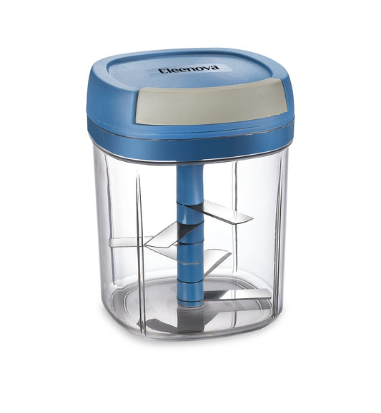 Eleenova Veggie Chopper | 600ml & 1000ml | Manual Vegetable Chopper | Effortless Operation | Durable & Sturdy Construction | Lightweight & Portable | Easy to Clean | Kitchen Accessory