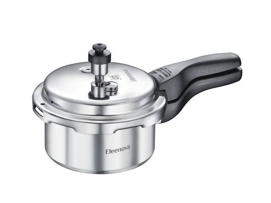 Eleenova Vintage OL Aluminium Pressure Cooker  – Without IB, Precision Weight Valve, ISI Certified, 5-Year Warranty