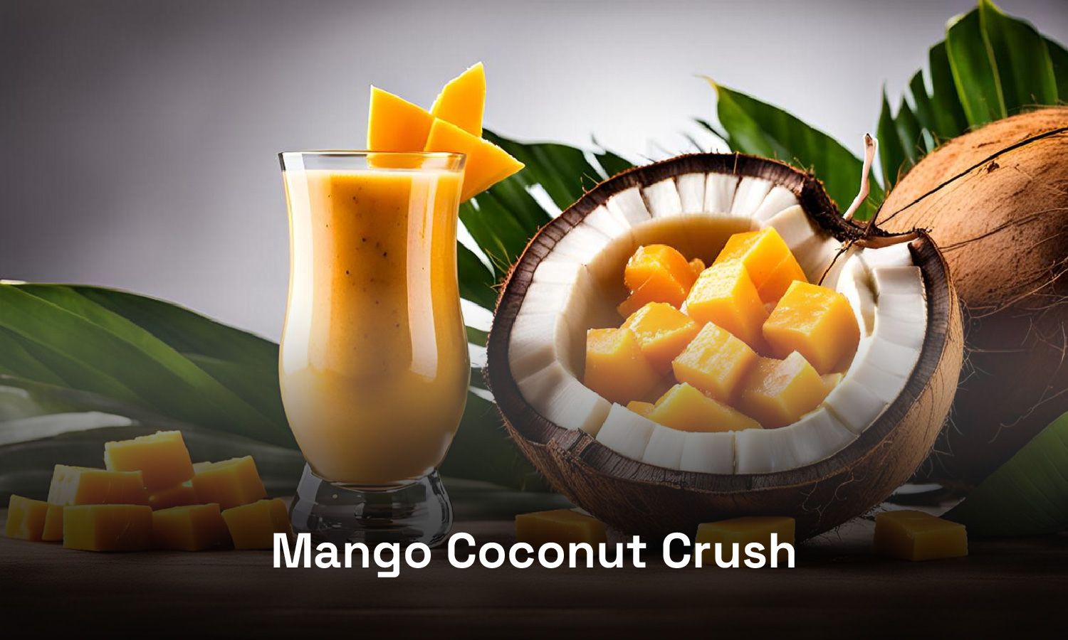 Valentine's Day Mocktail Recipes | Mango coconut crush