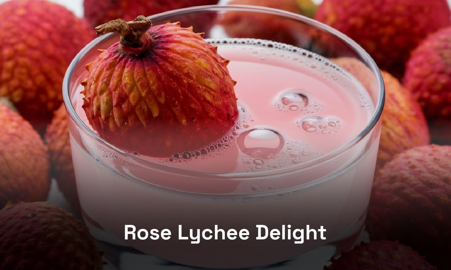 Valentine's Day Mocktail Recipes | Rose Lychee Delight